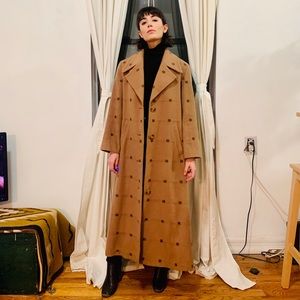 Vintage HUNO Floor Length Wool Coat